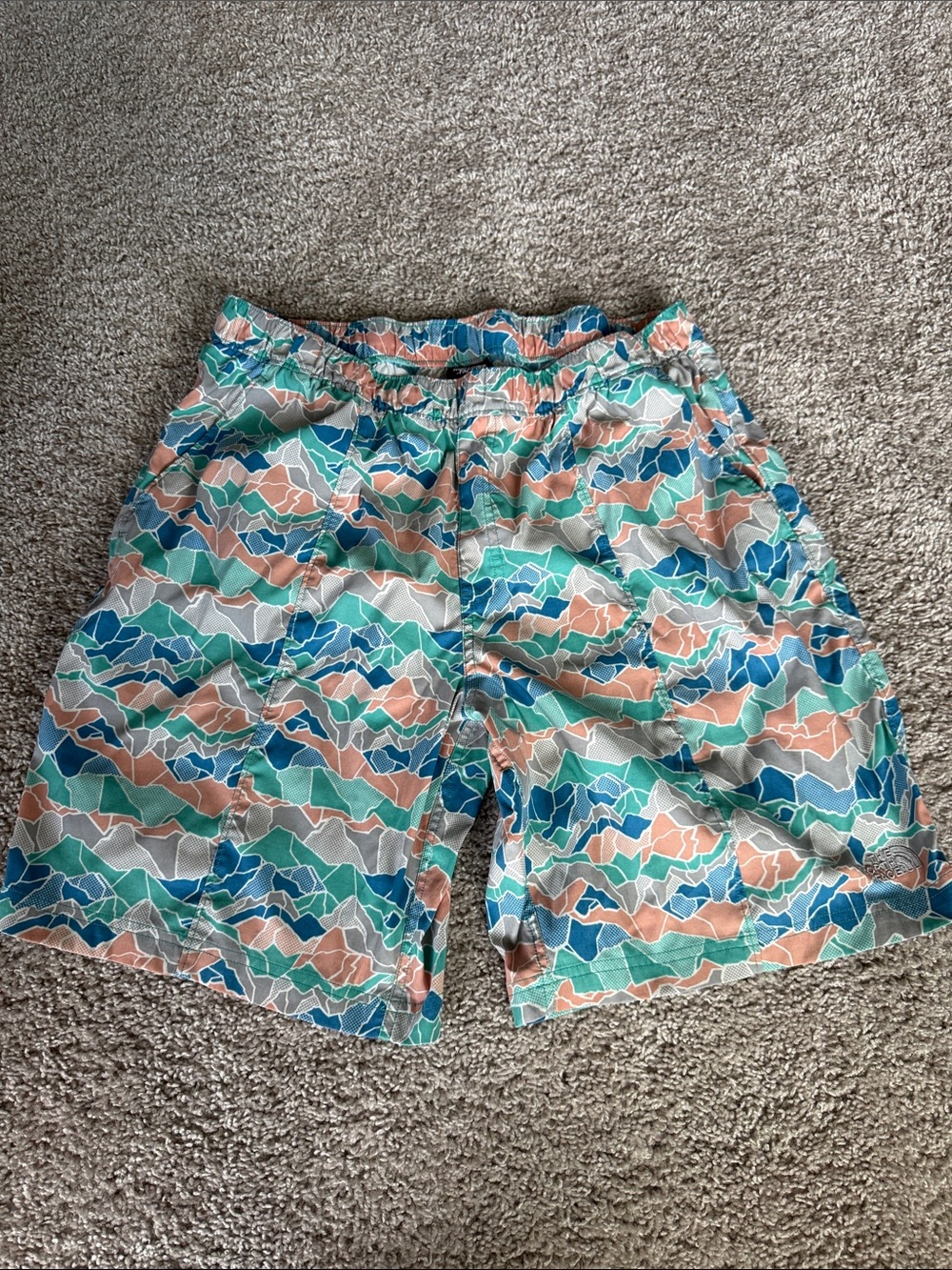 The North Face Men's Multicolor Geometric Athletic Shorts